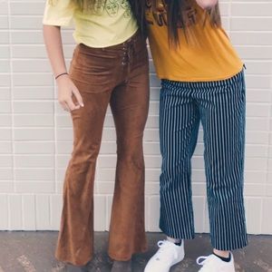Sued hippie pants